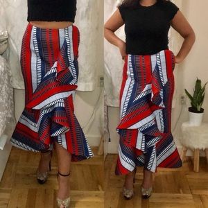 Dancing frill Ruffle mermaid salsa scuba skirt